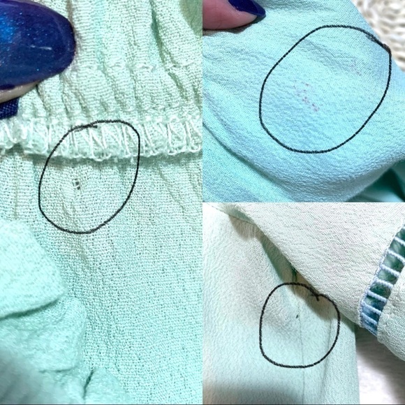 Francesca’s Quinn Peasant Embroidered Blouse Size Medium - Picture 10 of 12